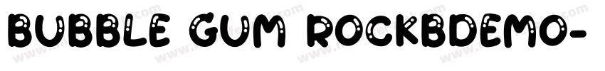 Bubble Gum RockBDemo字体转换